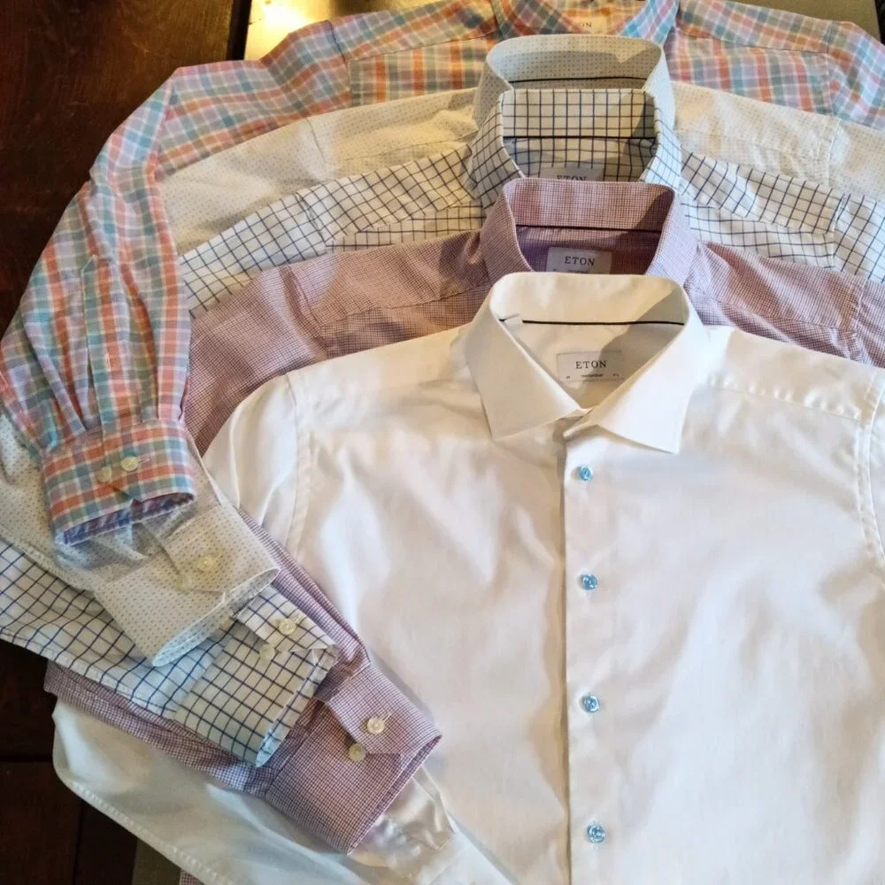 ETON 5 Contemporary Men's Dress Shirts XL  17-17.25 / 44 - Picture 3 of 13